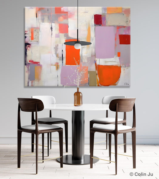 Large Wall Art Ideas for Bedroom, Hand Painted Canvas Art, Oversized Canvas Paintings, Original Abstract Art, Contemporary Acrylic Artwork-Silvia Home Craft
