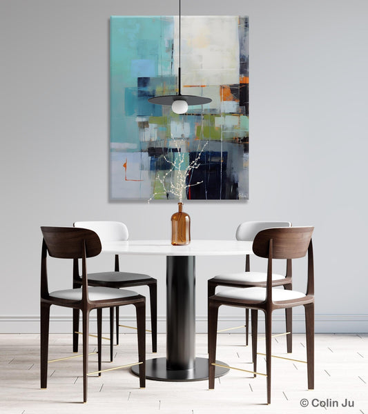 Canvas Paintings for Dining Room, Extra Large Modern Wall Art, Acrylic Painting on Canvas, Contemporary Painting, Original Abstract Painting-Silvia Home Craft