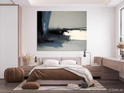 Extra Large Abstract Painting for Bedroom, Large Original Abstract Wall Art, Contemporary Acrylic Paintings, Abstract Paintings on Canvas-Silvia Home Craft