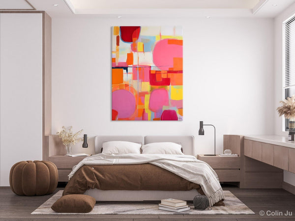Large Contemporary Wall Art, Extra Large Paintings for Bedroom, Abstract Wall Paintings, Heavy Texture Canvas Art, Original Modern Painting-Silvia Home Craft