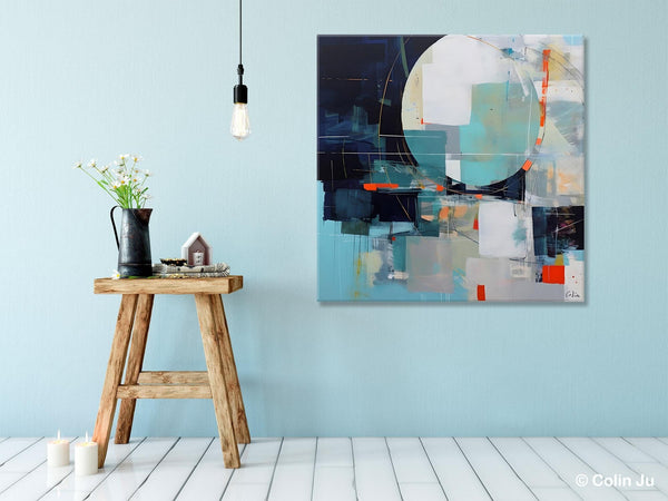 Large Abstract Painting for Bedroom, Modern Acrylic Artwork, Original Abstract Wall Art, Modern Canvas Paintings, Contemporary Canvas Art-Silvia Home Craft