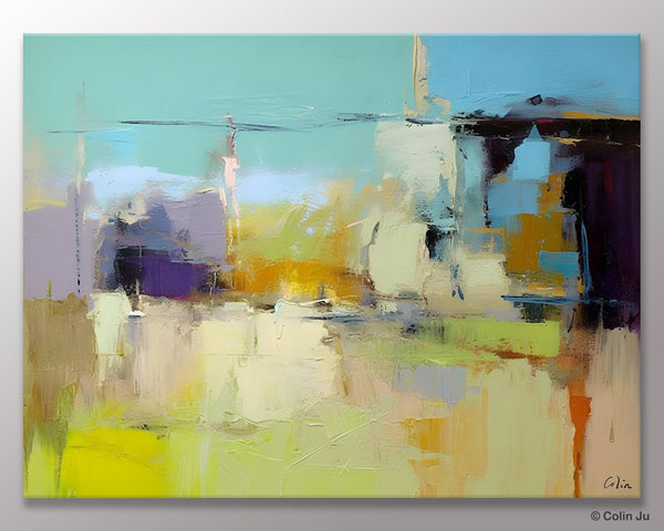Large Acrylic Paintings on Canvas, Original Abstract Art, Contemporary Acrylic Painting on Canvas, Oversized Modern Abstract Wall Paintings-Silvia Home Craft