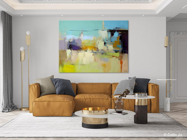 Large Acrylic Paintings on Canvas, Original Abstract Art, Contemporary Acrylic Painting on Canvas, Oversized Modern Abstract Wall Paintings-Silvia Home Craft