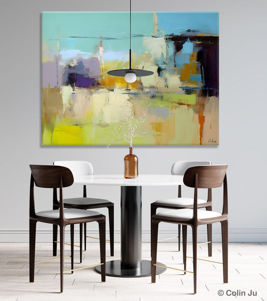 Large Acrylic Paintings on Canvas, Original Abstract Art, Contemporary Acrylic Painting on Canvas, Oversized Modern Abstract Wall Paintings-Silvia Home Craft