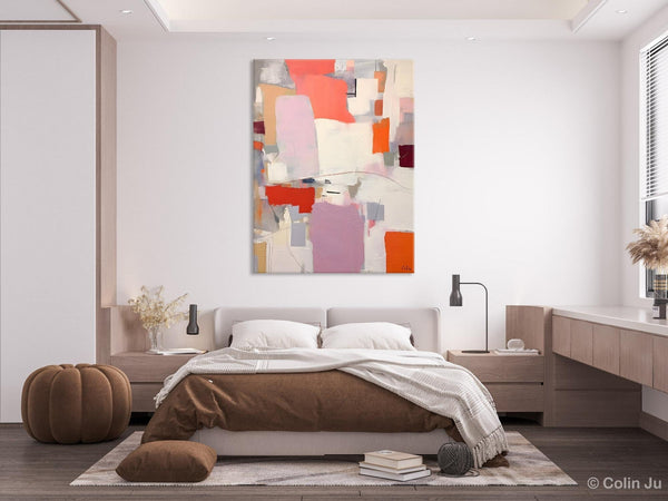 Contemporary Acrylic Painting on Canvas, Large Wall Art Painting for Bedroom, Original Canvas Art, Oversized Modern Abstract Wall Paintings-Silvia Home Craft