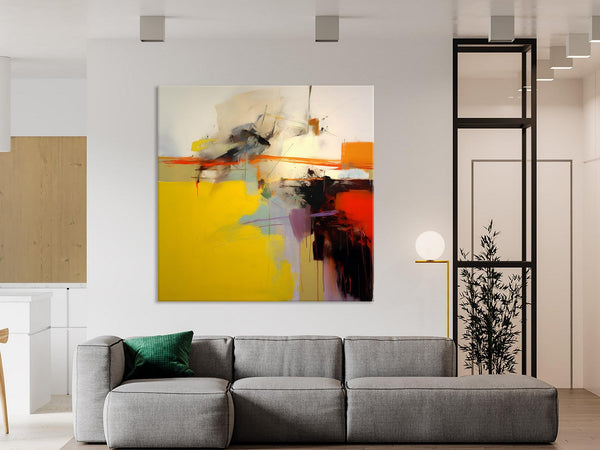 Modern Canvas Art Paintings, Contemporary Canvas Art, Original Modern Wall Art, Modern Acrylic Artwork, Large Abstract Paintings for Bedroom-Silvia Home Craft