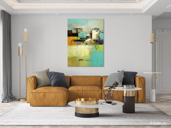Contemporary Wall Art Paintings, Abstract Wall Paintings, Extra Large Paintings for Dining Room, Hand Painted Canvas Art, Original Artowrk-Silvia Home Craft