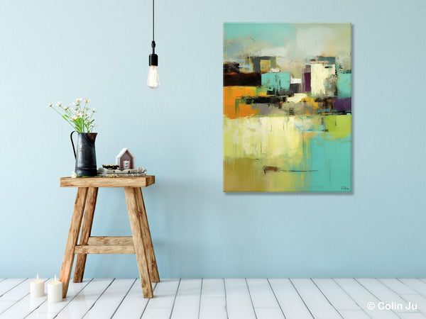 Contemporary Wall Art Paintings, Abstract Wall Paintings, Extra Large Paintings for Dining Room, Hand Painted Canvas Art, Original Artowrk-Silvia Home Craft