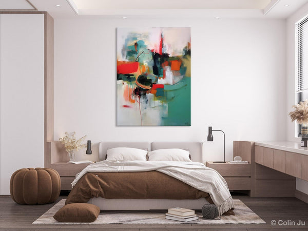 Abstract Wall Paintings, Extra Large Paintings for Dining Room, Hand Painted Canvas Art, Original Artowrk, Contemporary Wall Art Paintings-Silvia Home Craft