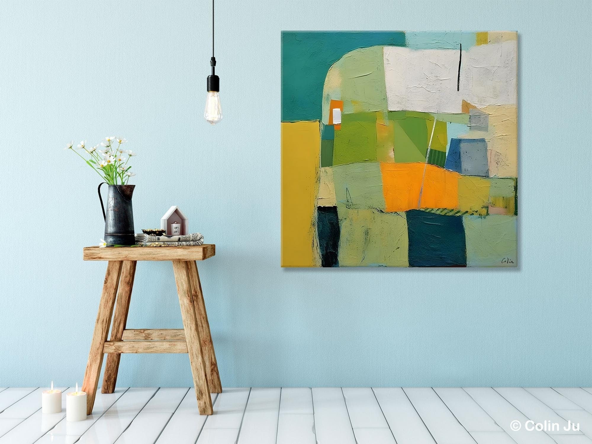 Original Abstract Wall Art, Contemporary Canvas Art, Modern Acrylic Artwork, Hand Painted Canvas Art, Extra Large Abstract Painting for Sale-Silvia Home Craft
