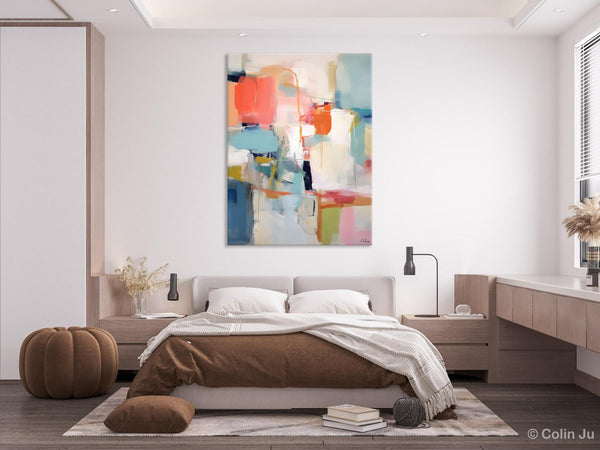Large Wall Art Painting for Bedroom, Original Canvas Art, Contemporary Acrylic Painting on Canvas, Oversized Modern Abstract Wall Paintings-Silvia Home Craft