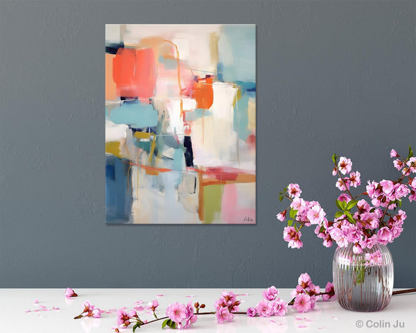 Large Wall Art Painting for Bedroom, Original Canvas Art, Contemporary Acrylic Painting on Canvas, Oversized Modern Abstract Wall Paintings-Silvia Home Craft