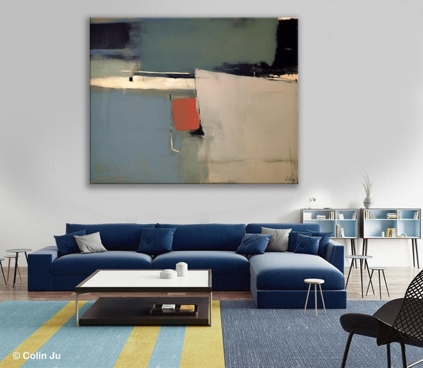 Huge Abstract Painting for Bedroom, Large Original Abstract Wall Art, Oversized Contemporary Acrylic Paintings, Abstract Paintings on Canvas-Silvia Home Craft