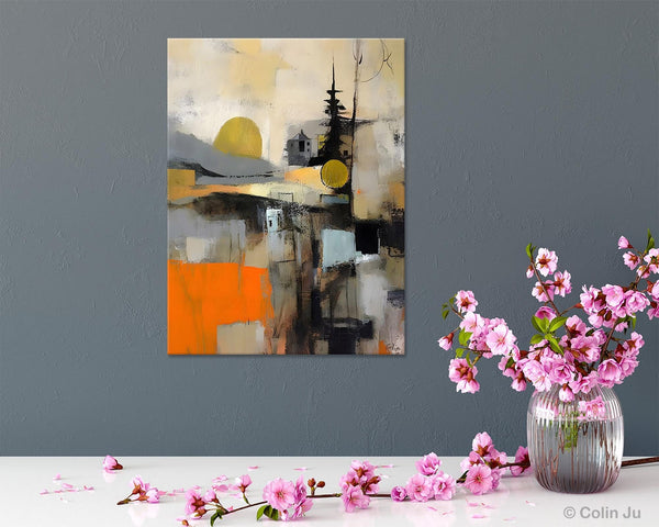 Original Canvas Art, Contemporary Acrylic Painting on Canvas, Large Wall Art Painting for Bedroom, Oversized Modern Abstract Wall Paintings-Silvia Home Craft