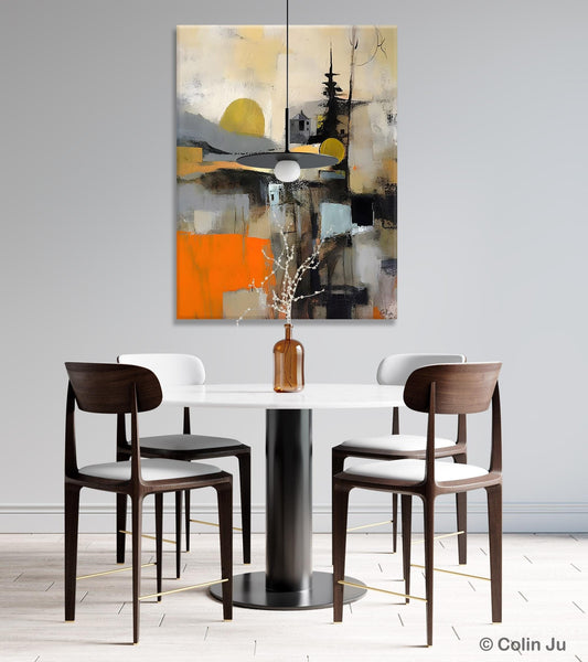 Original Canvas Art, Contemporary Acrylic Painting on Canvas, Large Wall Art Painting for Bedroom, Oversized Modern Abstract Wall Paintings-Silvia Home Craft