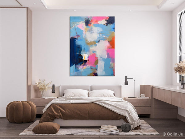 Oversized Modern Abstract Wall Paintings, Original Canvas Art, Contemporary Acrylic Painting on Canvas, Large Wall Art Painting for Bedroom-Silvia Home Craft