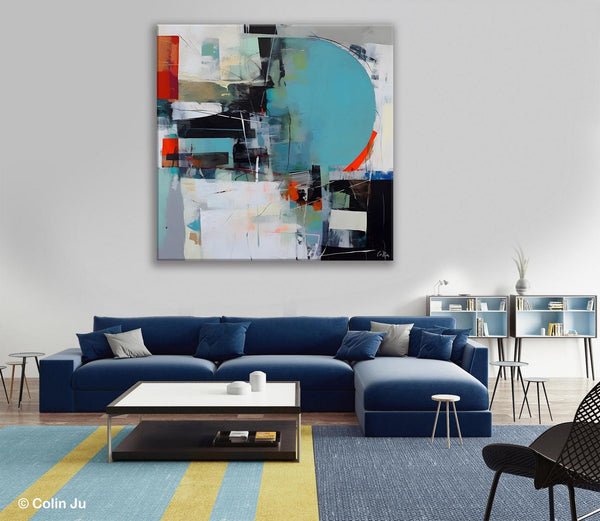 Modern Acrylic Artwork, Original Modern Paintings, Contemporary Canvas Art for Bedroom, Heavy Texture Canvas Art, Large Abstract Paintings-Silvia Home Craft