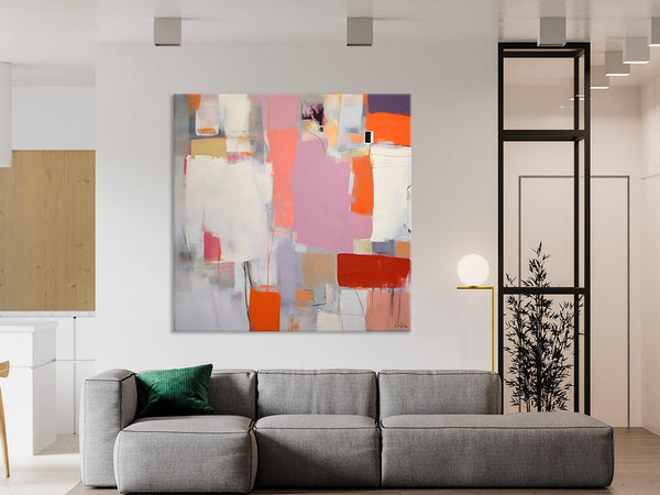 Modern Acrylic Paintings, Original Modern Paintings, Contemporary Canvas Art for Living Room, Extra Large Abstract Paintings on Canvas-Silvia Home Craft