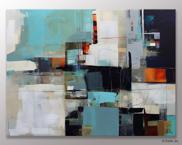 Extra Large Paintings for Dining Room, Abstract Wall Paintings, Hand Painted Canvas Art, Original Artowrk, Contemporary Wall Art Paintings-Silvia Home Craft