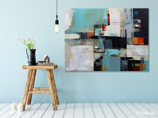 Extra Large Paintings for Dining Room, Abstract Wall Paintings, Hand Painted Canvas Art, Original Artowrk, Contemporary Wall Art Paintings-Silvia Home Craft