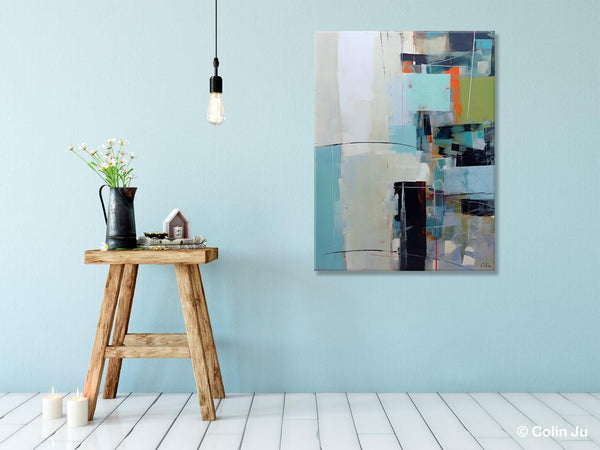 Abstract Wall Paintings, Large Contemporary Wall Art, Extra Large Paintings for Bedroom, Hand Painted Canvas Art, Original Modern Painting-Silvia Home Craft