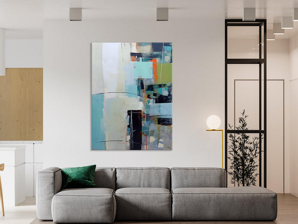 Abstract Wall Paintings, Large Contemporary Wall Art, Extra Large Paintings for Bedroom, Hand Painted Canvas Art, Original Modern Painting-Silvia Home Craft