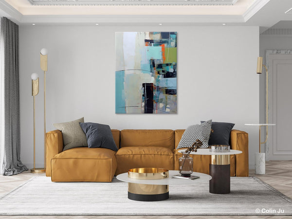 Abstract Wall Paintings, Large Contemporary Wall Art, Extra Large Paintings for Bedroom, Hand Painted Canvas Art, Original Modern Painting-Silvia Home Craft