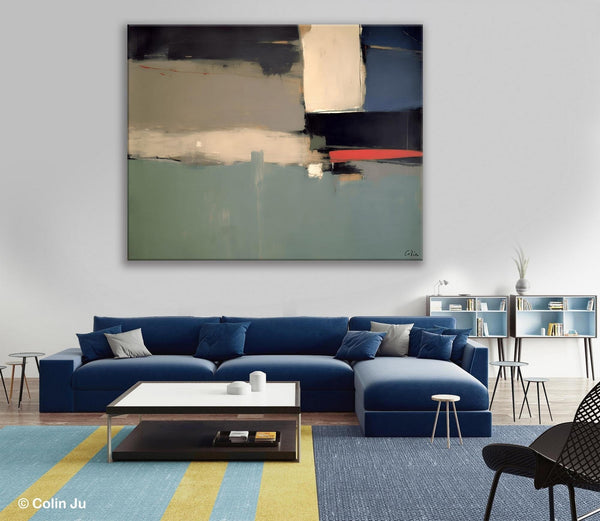 Contemporary Acrylic Paintings, Extra Large Abstract Painting for Living Room, Large Original Abstract Wall Art, Abstract Painting on Canvas-Silvia Home Craft