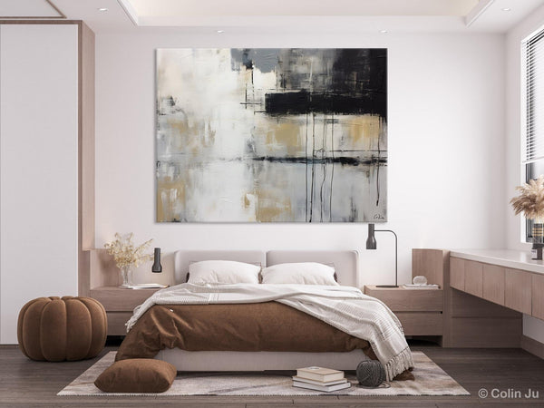 Hand Painted Original Canvas Art, Contemporary Acrylic Paintings, Large Wall Art Painting for Bedroom, Oversized Modern Abstract Paintings-Silvia Home Craft