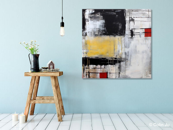 Original Modern Acrylic Artwork, Extra Large Abstract Paintings for Dining Room, Modern Canvas Art Paintings, Abstract Wall Art for Bedroom-Silvia Home Craft