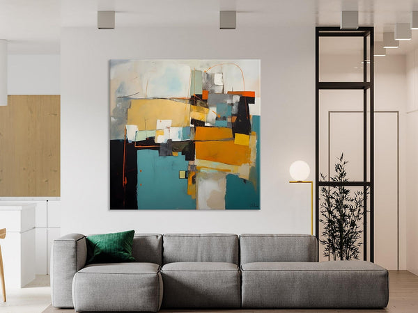 Contemporary Canvas Art for Living Room, Modern Acrylic Paintings, Original Modern Paintings, Extra Large Abstract Paintings on Canvas-Silvia Home Craft