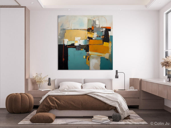 Contemporary Canvas Art for Living Room, Modern Acrylic Paintings, Original Modern Paintings, Extra Large Abstract Paintings on Canvas-Silvia Home Craft