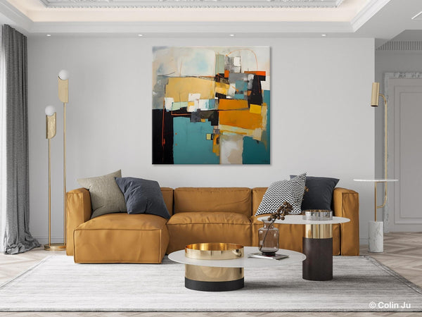 Contemporary Canvas Art for Living Room, Modern Acrylic Paintings, Original Modern Paintings, Extra Large Abstract Paintings on Canvas-Silvia Home Craft