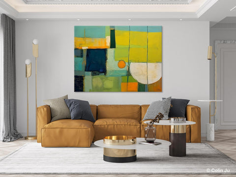 Contemporary Acrylic Paintings, Hand Painted Original Canvas Wall Art, Large Canvas Art Painting for Bedroom, Huge Modern Abstract Paintings-Silvia Home Craft