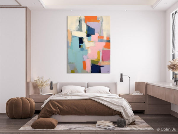 Large Wall Art Painting for Bedroom, Original Canvas Art, Contemporary Acrylic Painting on Canvas, Oversized Modern Abstract Wall Paintings-Silvia Home Craft