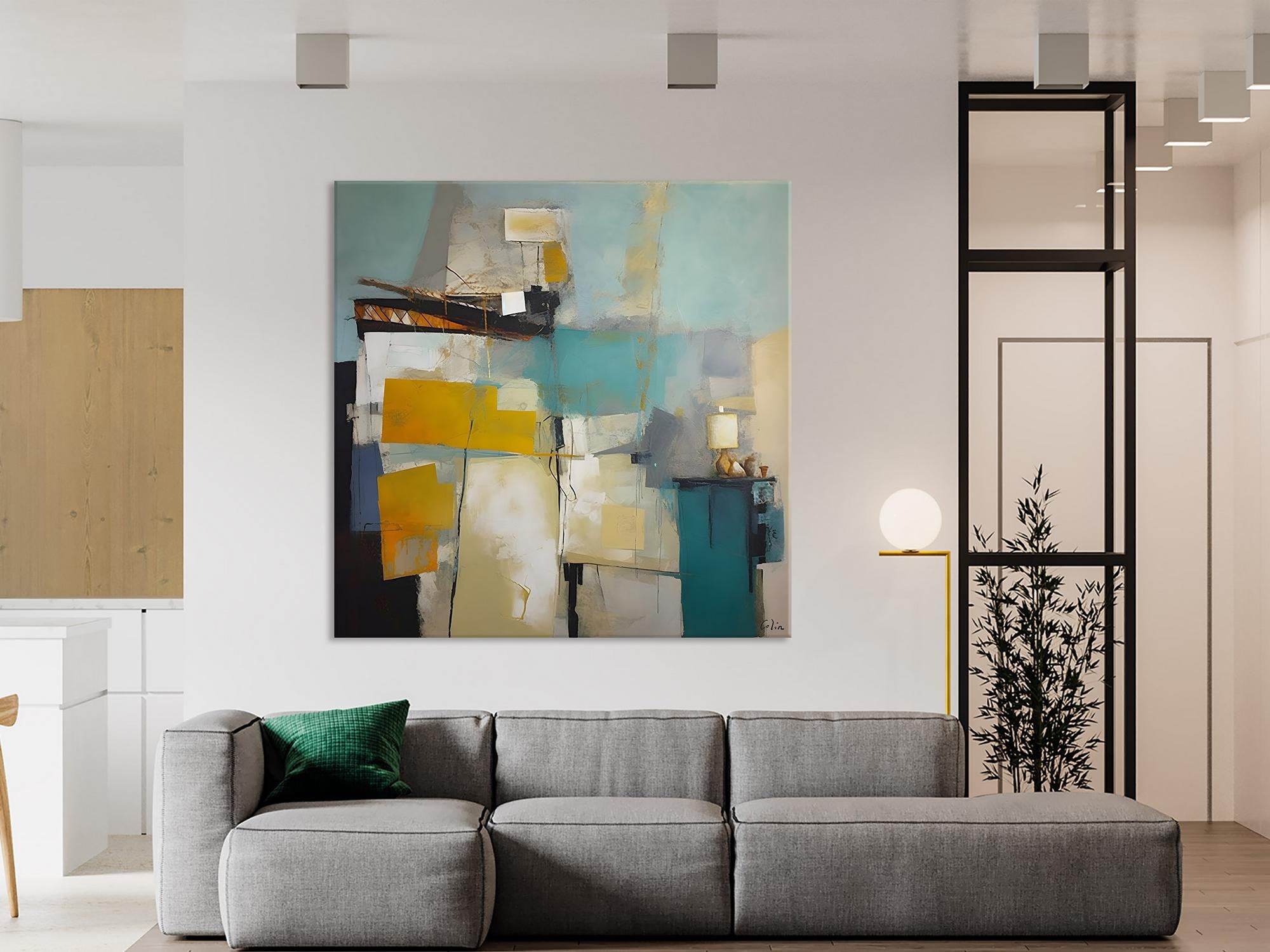 Original Modern Paintings, Contemporary Canvas Art for Living Room, Modern Acrylic Paintings, Extra Large Abstract Paintings on Canvas-Silvia Home Craft