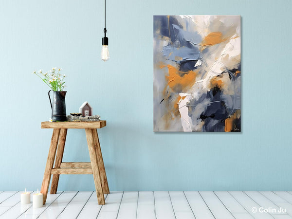 Contemporary Acrylic Paintings on Canvas, Large Wall Art Paintings for Bedroom, Oversized Abstract Wall Art Paintings, Original Abstract Art-Silvia Home Craft