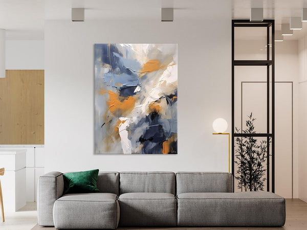 Contemporary Acrylic Paintings on Canvas, Large Wall Art Paintings for Bedroom, Oversized Abstract Wall Art Paintings, Original Abstract Art-Silvia Home Craft