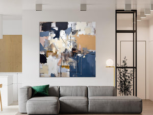 Extra Large Canvas Paintings for Living Room, Original Modern Abstract Artwork, Modern Canvas Art Paintings, Abstract Wall Art for Sale-Silvia Home Craft