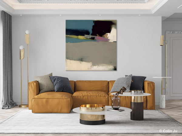 Abstract Wall Art for Bedroom, Original Modern Acrylic Artwork, Modern Canvas Art Paintings, Extra Large Abstract Paintings for Dining Room-Silvia Home Craft