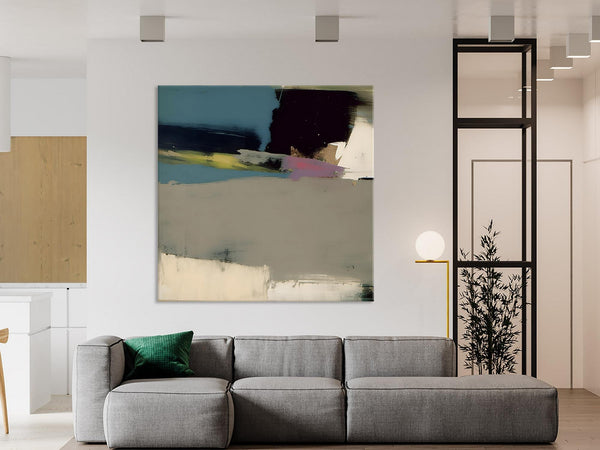 Abstract Wall Art for Bedroom, Original Modern Acrylic Artwork, Modern Canvas Art Paintings, Extra Large Abstract Paintings for Dining Room-Silvia Home Craft