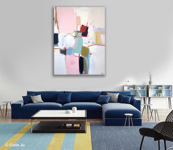 Hand Painted Canvas Art, Modern Paintings, Large Contemporary Wall Art, Extra Large Paintings for Living Room, Original Abstract Painting-Silvia Home Craft