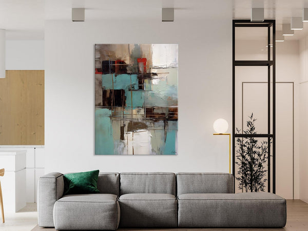 Original Canvas Art, Contemporary Acrylic Painting on Canvas, Large Wall Art Painting for Bedroom, Oversized Modern Abstract Wall Paintings-Silvia Home Craft