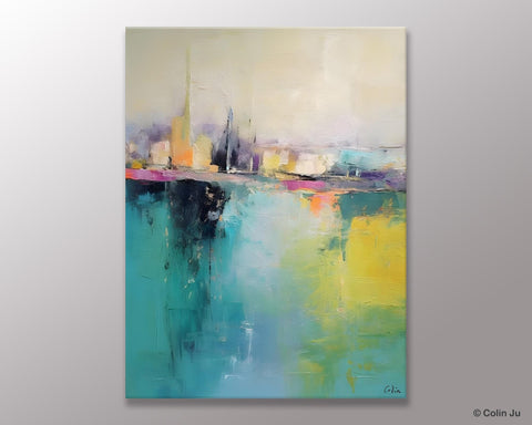 Large Wall Art Painting for Dining Room, Oversized Abstract Art Paintings,Original Canvas Artwork, Contemporary Acrylic Painting on Canvas-Silvia Home Craft