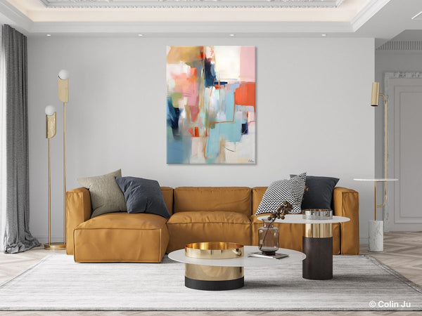 Large Wall Art Painting for Bedroom, Oversized Abstract Wall Art Paintings, Original Modern Artwork, Contemporary Acrylic Painting on Canvas-Silvia Home Craft