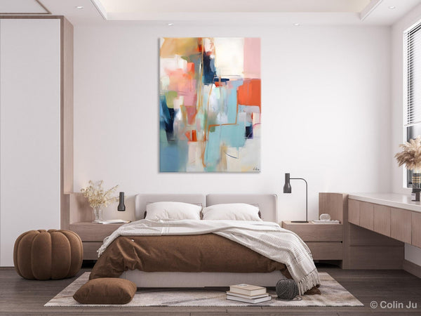 Large Wall Art Painting for Bedroom, Oversized Abstract Wall Art Paintings, Original Modern Artwork, Contemporary Acrylic Painting on Canvas-Silvia Home Craft