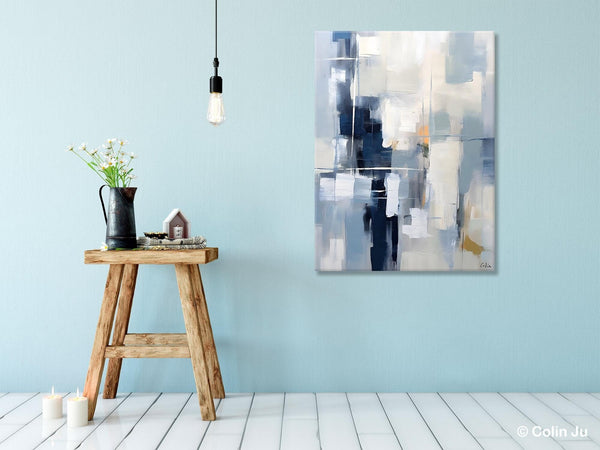 Large Modern Canvas Wall Paintings, Original Abstract Art, Large Wall Art Painting for Dining Room, Hand Painted Acrylic Painting on Canvas-Silvia Home Craft