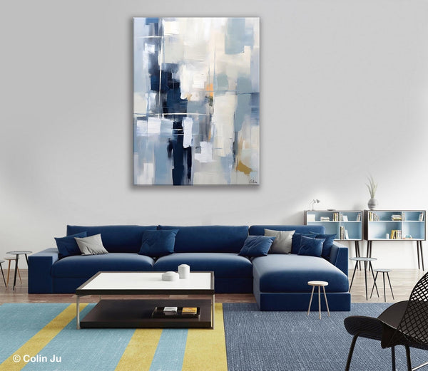 Large Modern Canvas Wall Paintings, Original Abstract Art, Large Wall Art Painting for Dining Room, Hand Painted Acrylic Painting on Canvas-Silvia Home Craft