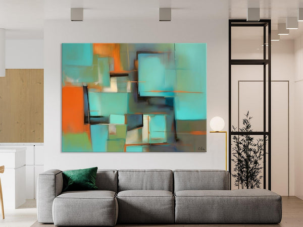 Large Canvas Art Painting for Bedroom, Huge Modern Abstract Paintings, Hand Painted Original Canvas Wall Art, Contemporary Acrylic Paintings-Silvia Home Craft