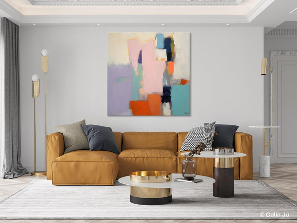 Modern Acrylic Paintings, Original Modern Paintings, Contemporary Canvas Art for Living Room, Extra Large Abstract Paintings on Canvas-Silvia Home Craft